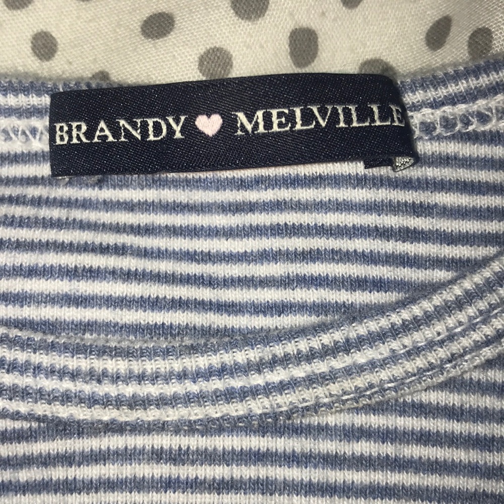 Brandy Melville Stripped Crop Top - Picture 3 of 3